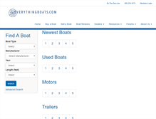 Tablet Screenshot of everythingboats.com